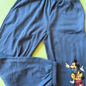 Disney Mickey Mouse Blue Fleece Pants